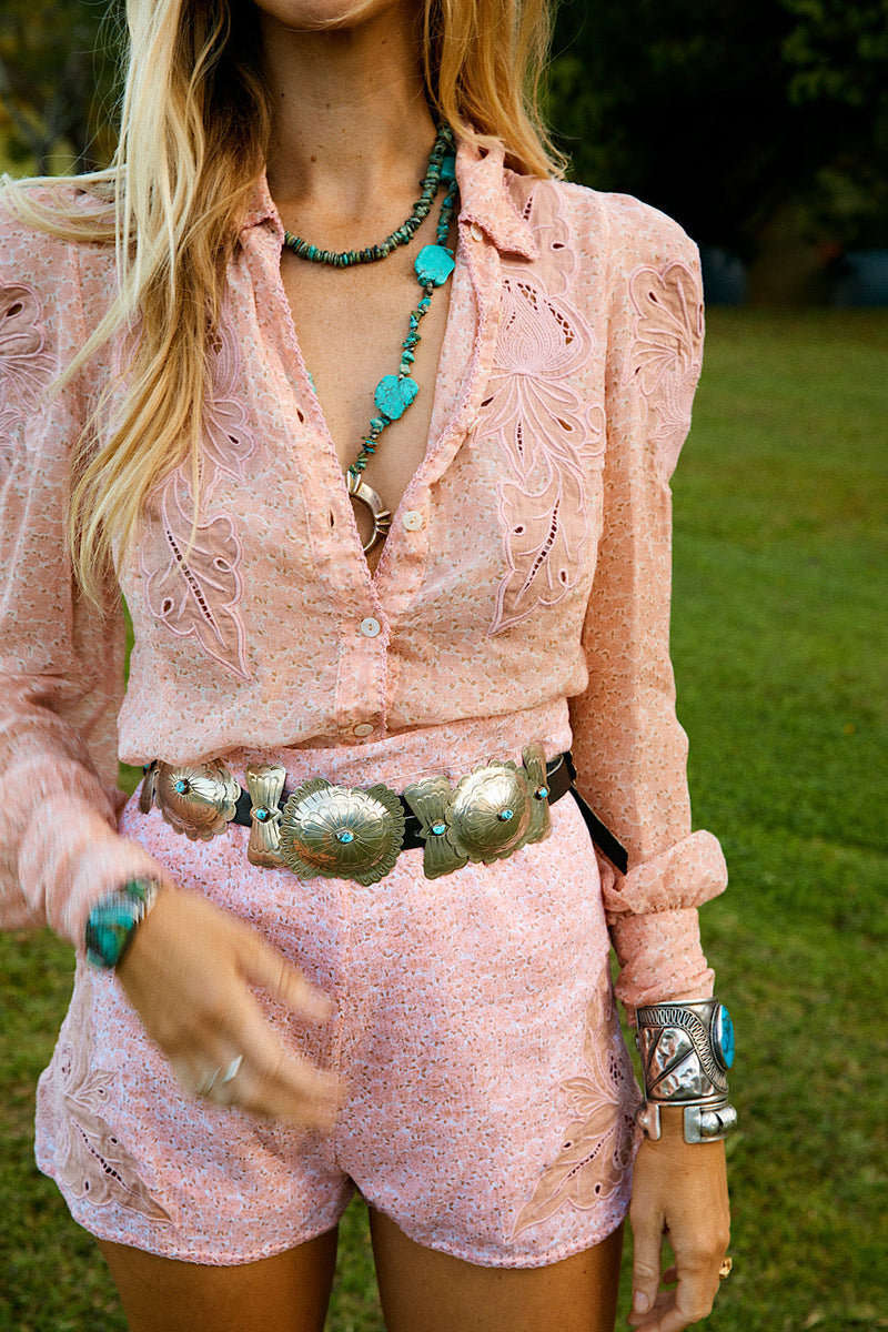 Love Is Like A Butterfly Silk/Cotton Blouse - Chasing Unicorns