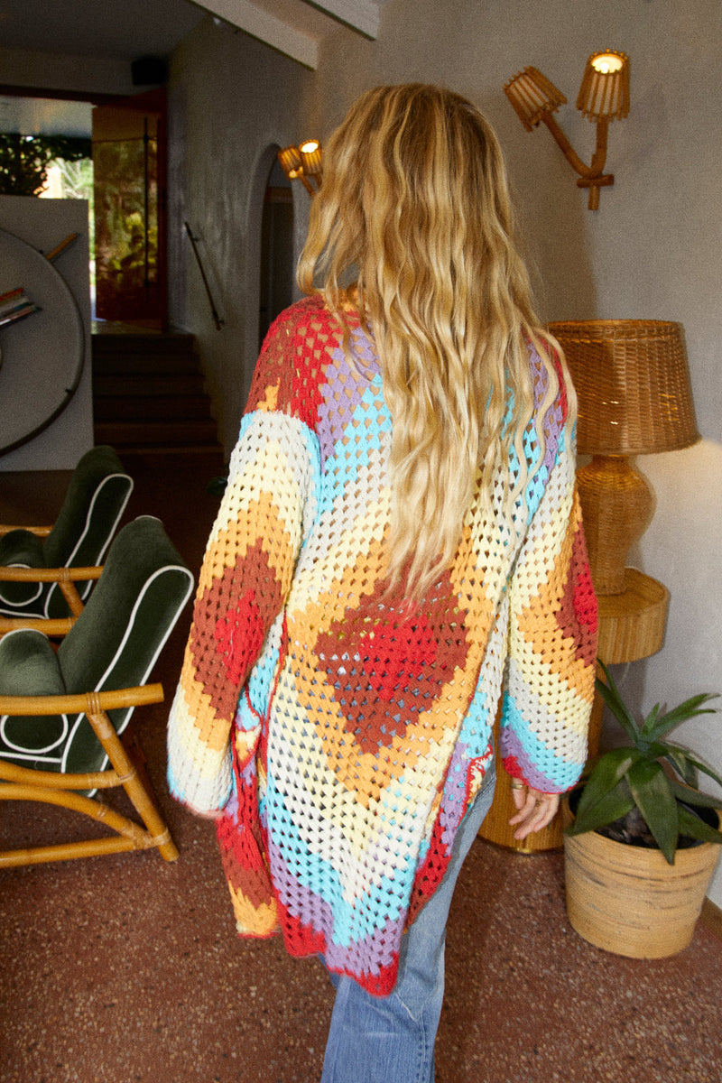 Magic Carpet Ride Crochet Short Coat - Happiness - Chasing Unicorns