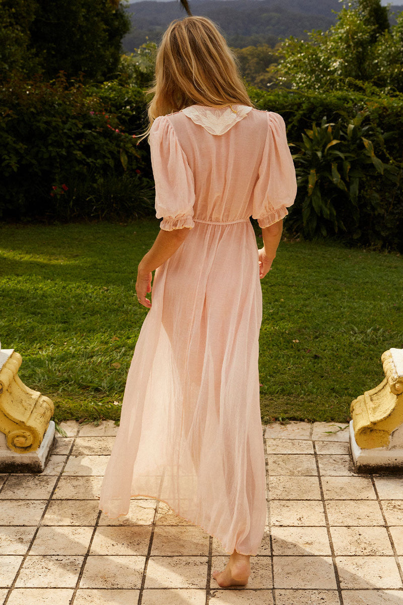 Make You Feel My Love Silk/Cotton Duster Dress - Chasing Unicorns