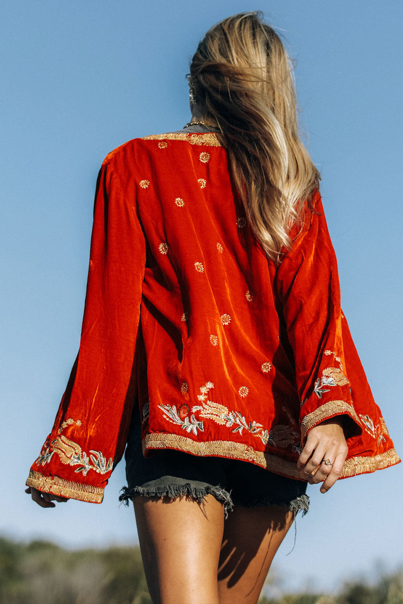 Midnight Rambler Velvet Jacket - Chasing Unicorns