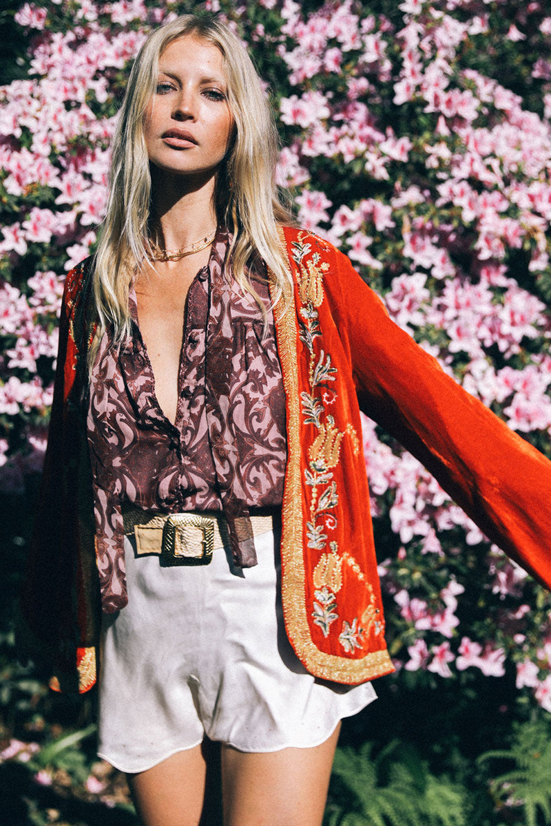 Midnight Rambler Velvet Jacket - Chasing Unicorns