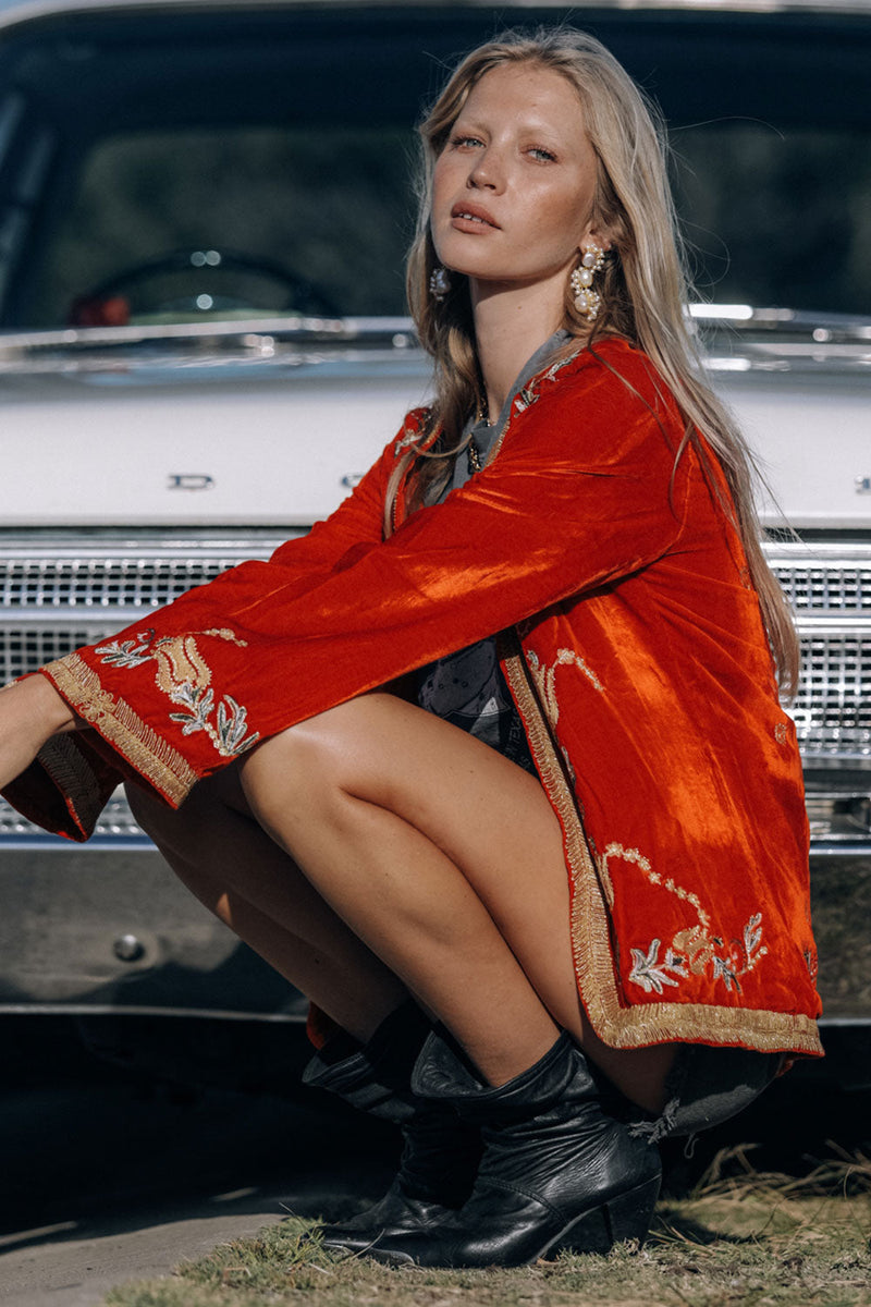 Midnight Rambler Velvet Jacket - Chasing Unicorns