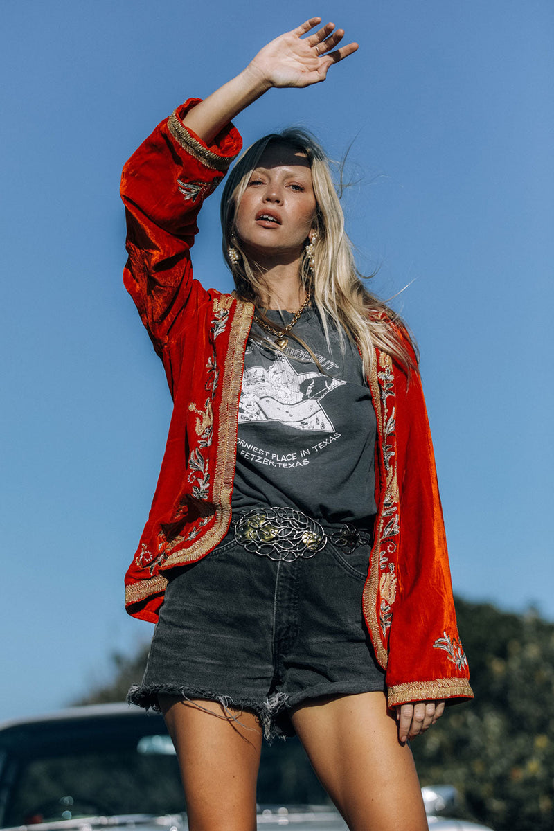 Midnight Rambler Velvet Jacket - Chasing Unicorns