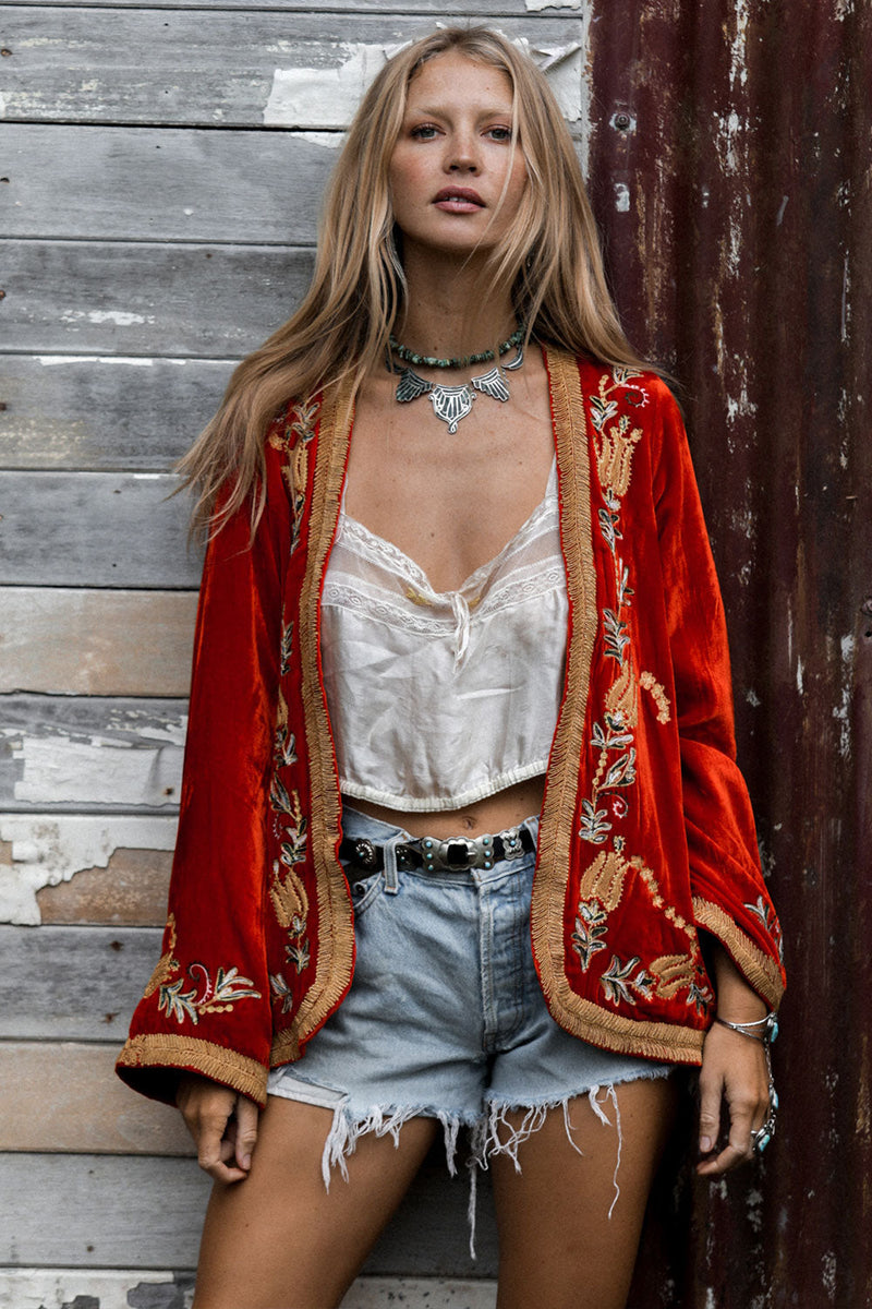 Midnight Rambler Velvet Jacket - Chasing Unicorns