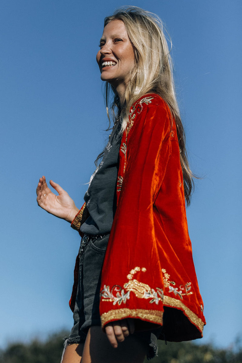 Midnight Rambler Velvet Jacket - Chasing Unicorns