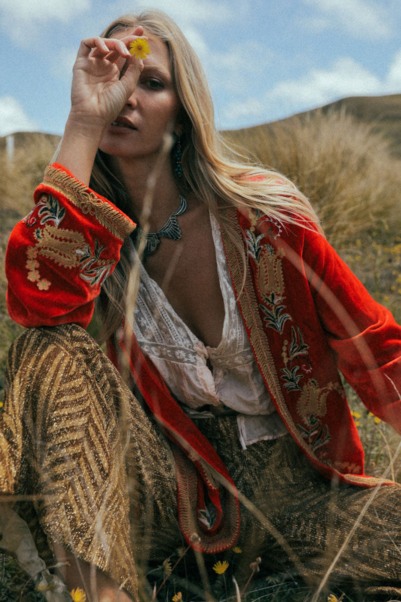 Midnight Rambler Velvet Jacket - Chasing Unicorns