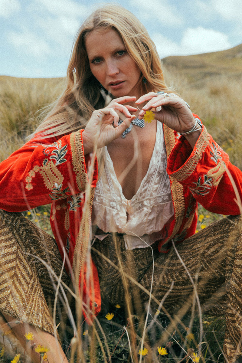 Midnight Rambler Velvet Jacket - Chasing Unicorns