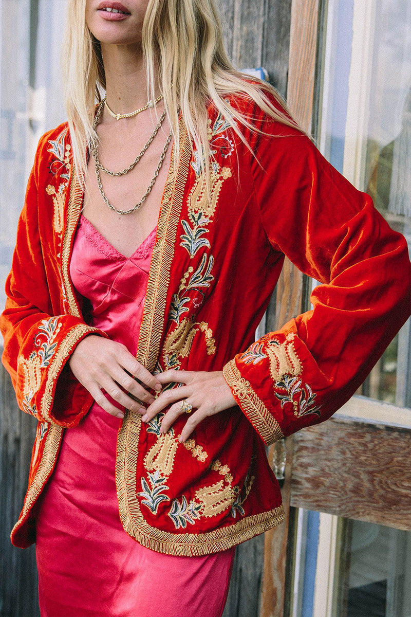 Midnight Rambler Velvet Jacket - Chasing Unicorns