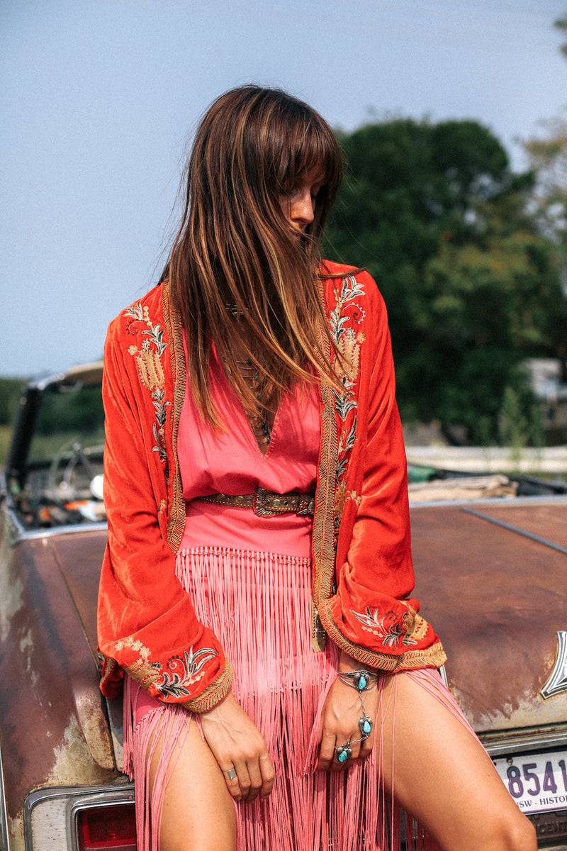 Midnight Rambler Velvet Jacket - Chasing Unicorns