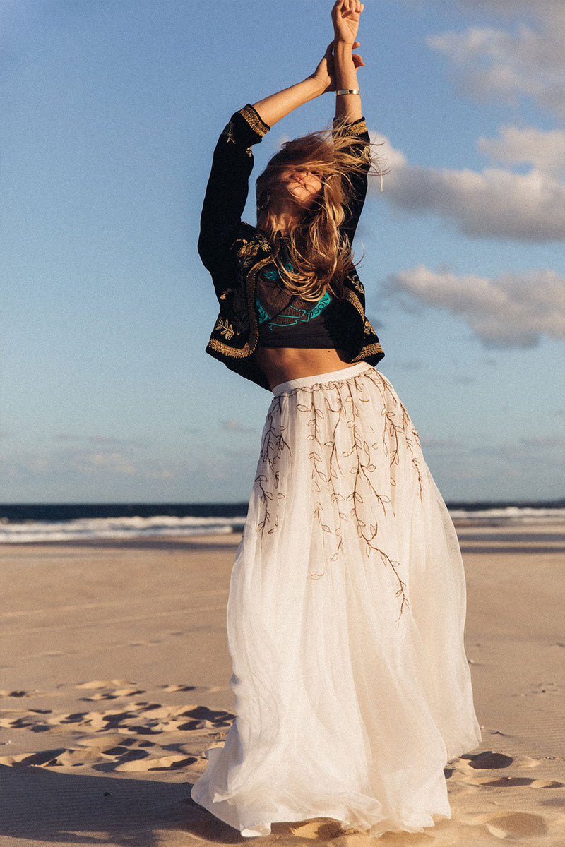 Moonlight Mile Tulle And Embroidered Skirt Sample - Chasing Unicorns