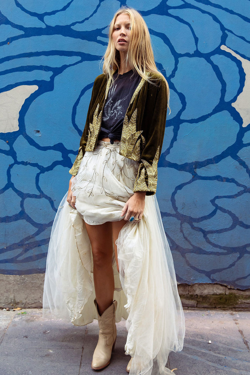 Moonlight Mile Tulle And Embroidered Skirt Sample - Chasing Unicorns