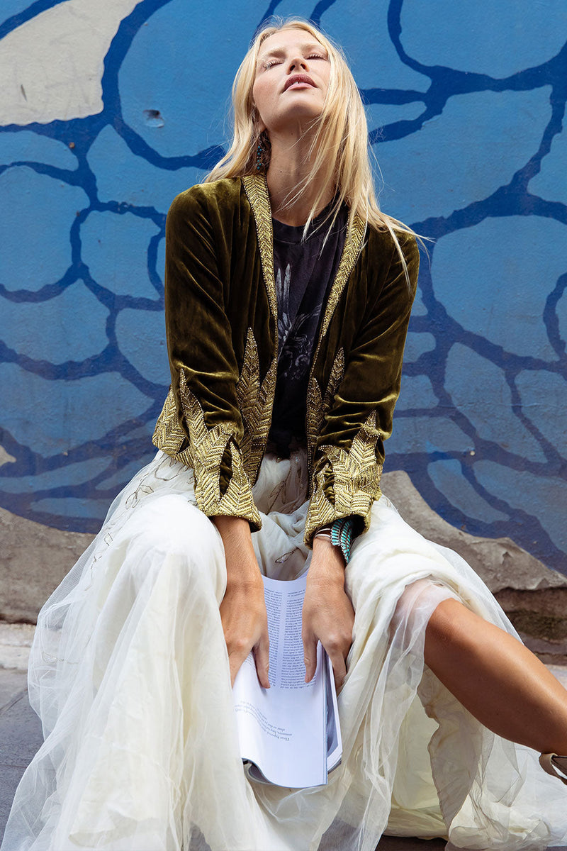 Moonlight Mile Tulle And Embroidered Skirt Sample - Chasing Unicorns