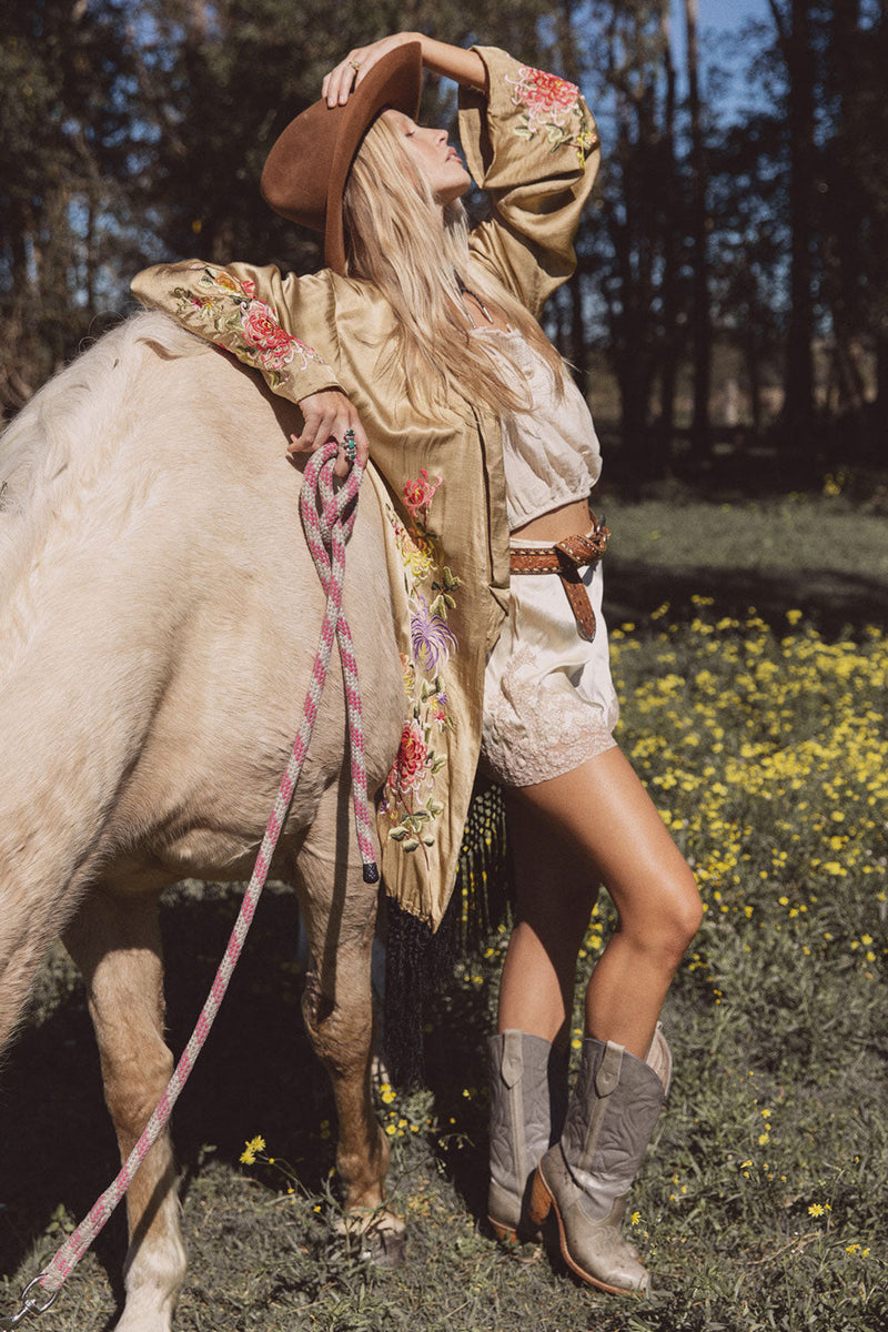 Mystery Dance Kimono  - Soft Fennel - Chasing Unicorns