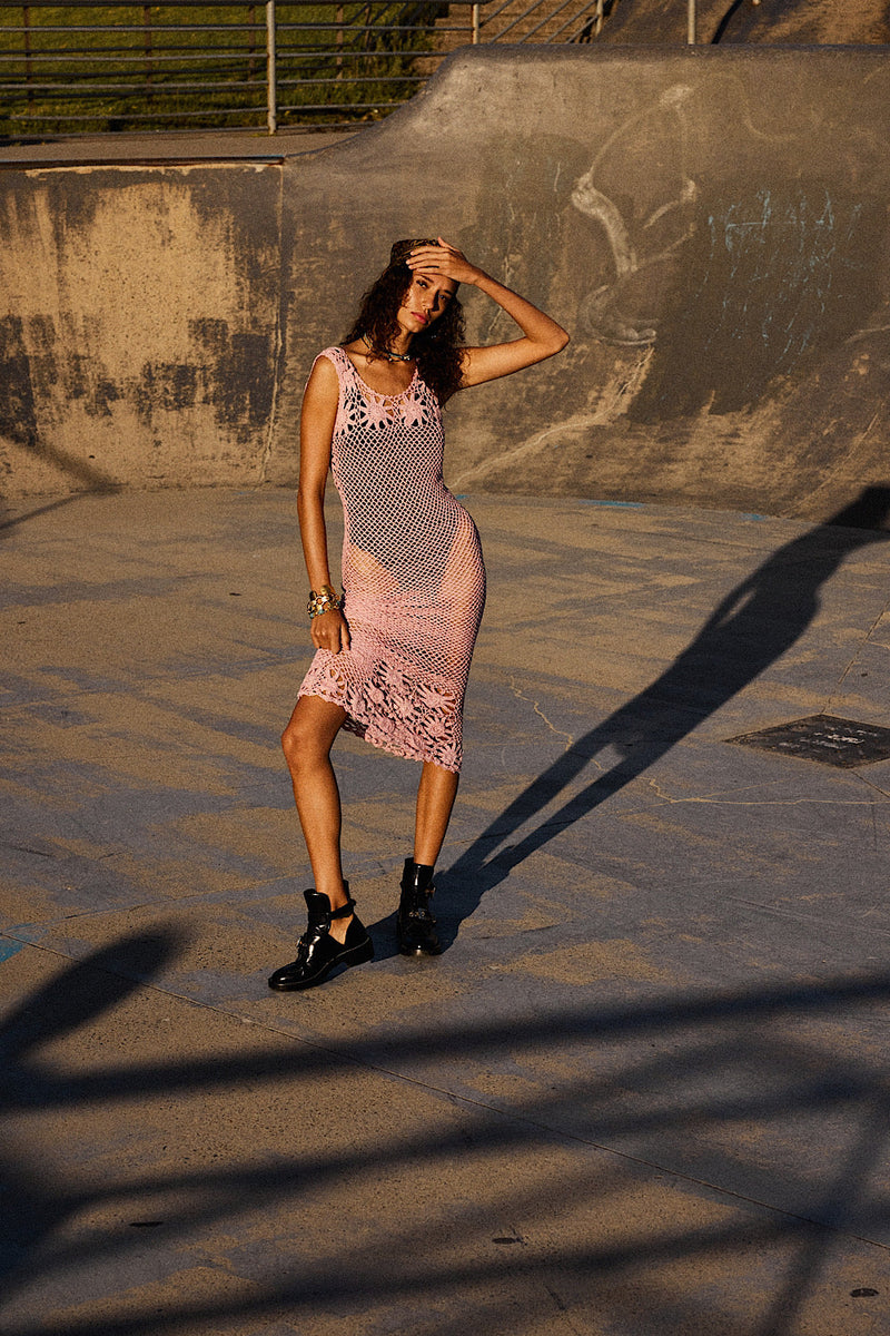 NEW Crochet Sleeveless Maxi Dress - Chasing Unicorns