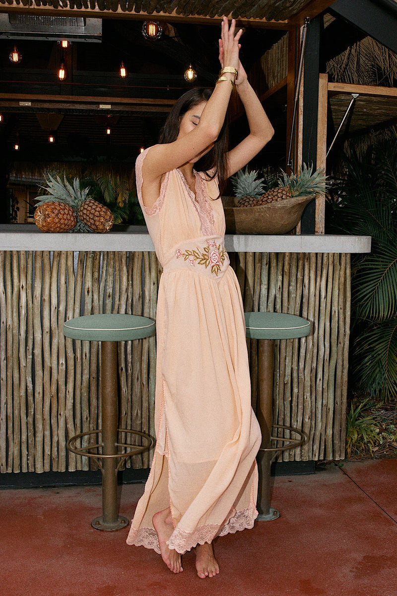 NEW Lace Embroidered Maxi Dress - Chasing Unicorns