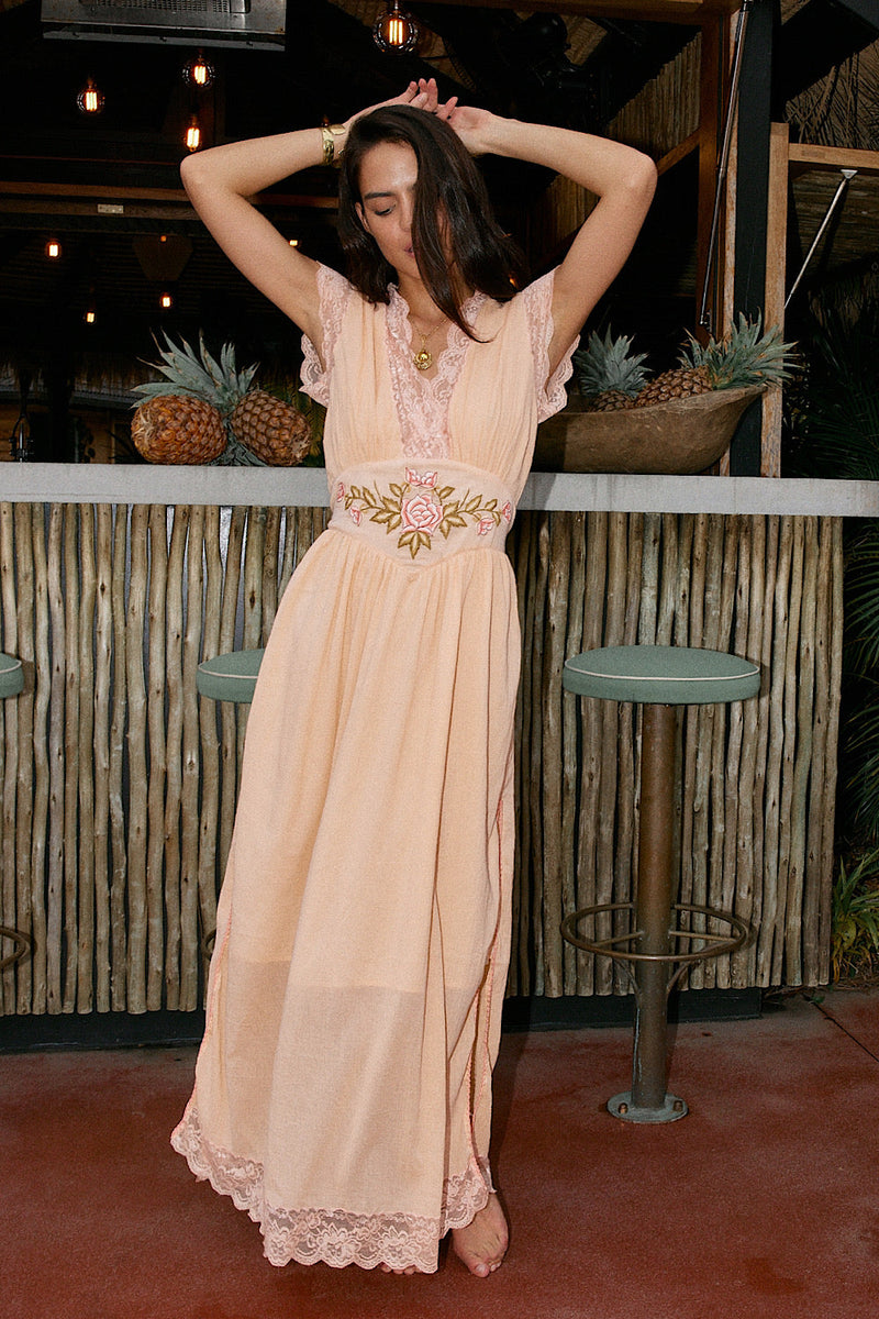 NEW Lace Embroidered Maxi Dress - Chasing Unicorns