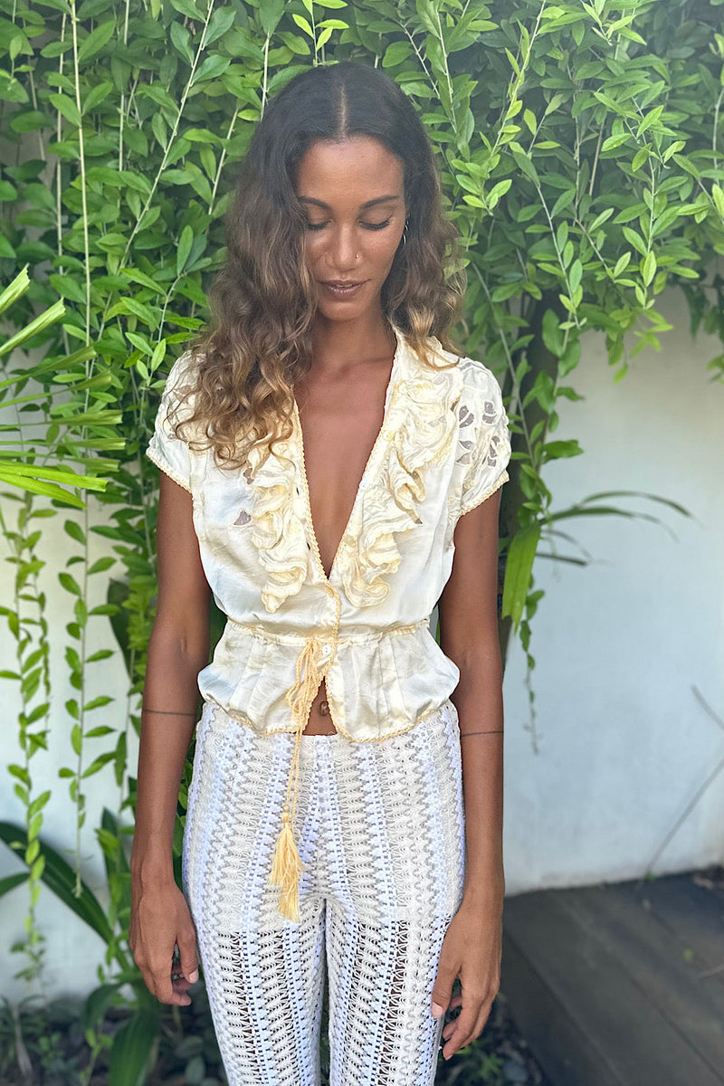 NEW Silk Satin Blouse - Chasing Unicorns