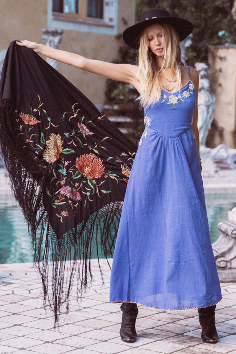 Northern Sky Embroidered Sundress - Chasing Unicorns