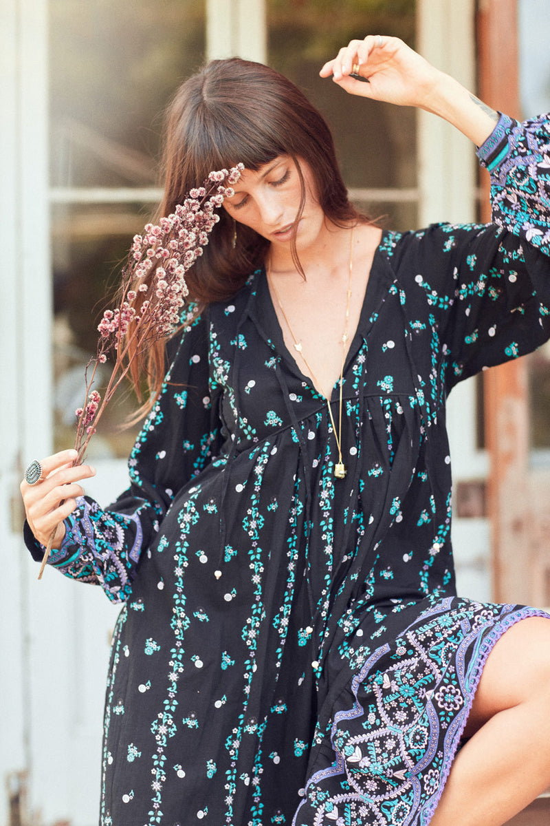 Nothing But Flowers Maxi Dress - Midnight - Chasing Unicorns