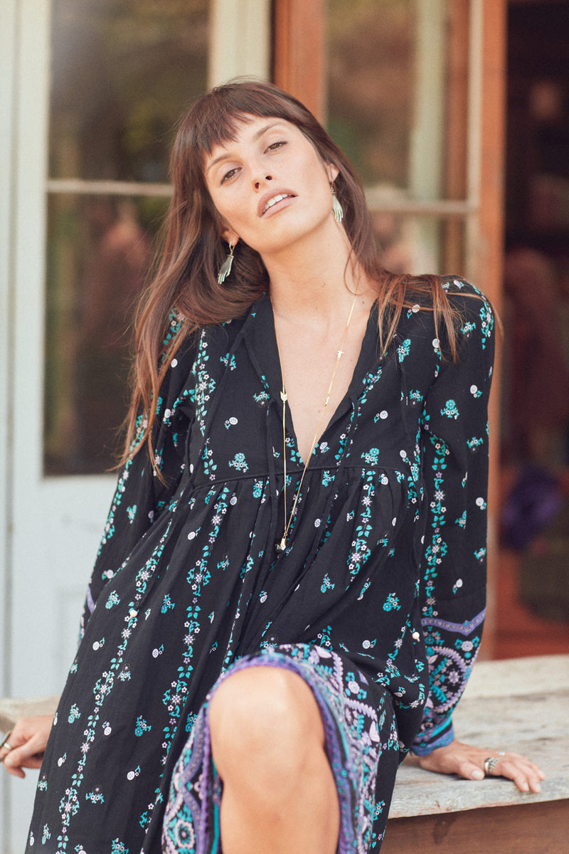 Nothing But Flowers Maxi Dress - Midnight - Chasing Unicorns