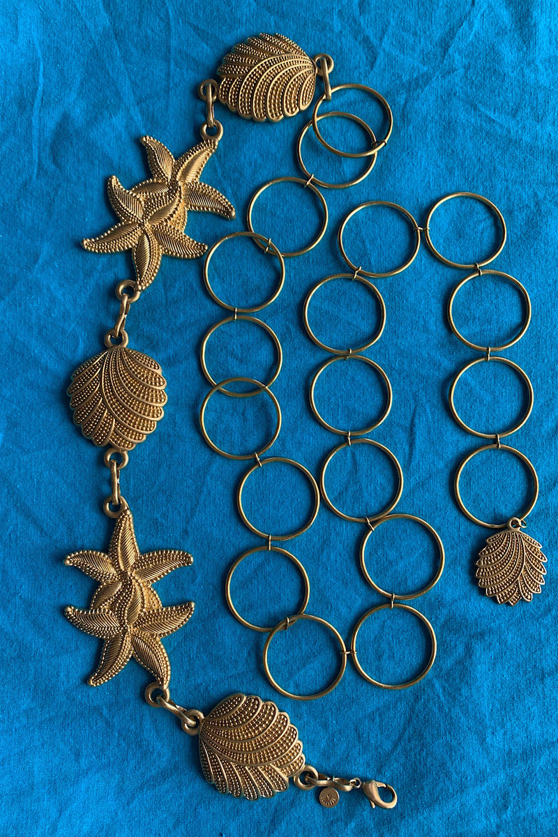 Oceania Brass Chain Belt - Chasing Unicorns