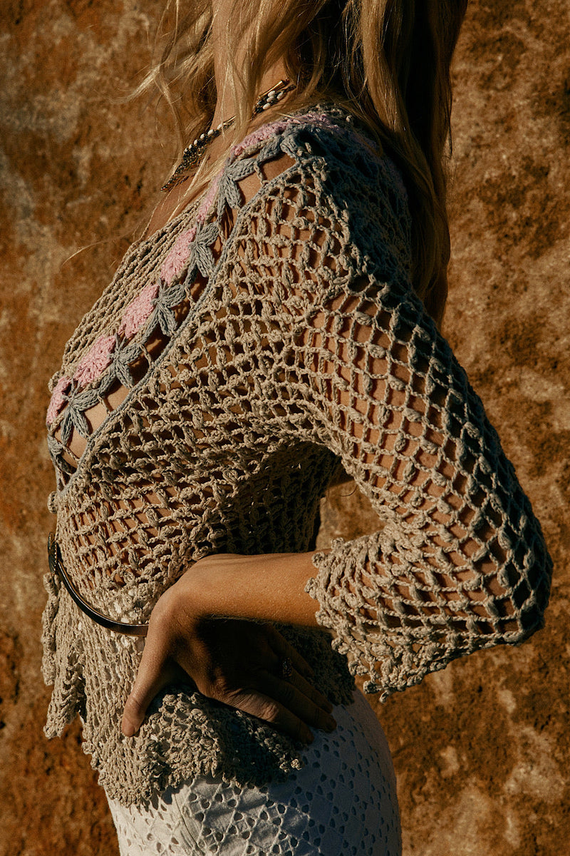 One Kind Favour Hand Crochet Jumper - Chasing Unicorns