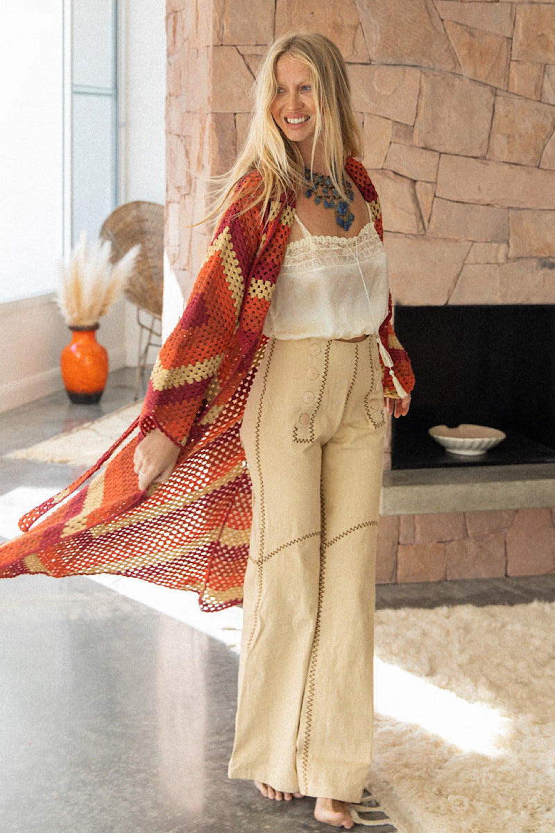 Peaceful Easy Feeling Silk + Lace Camisole - Champagne - Chasing Unicorns