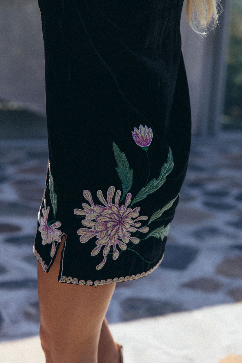 Purple Haze Silk Velvet Tunic Dress - Chasing Unicorns