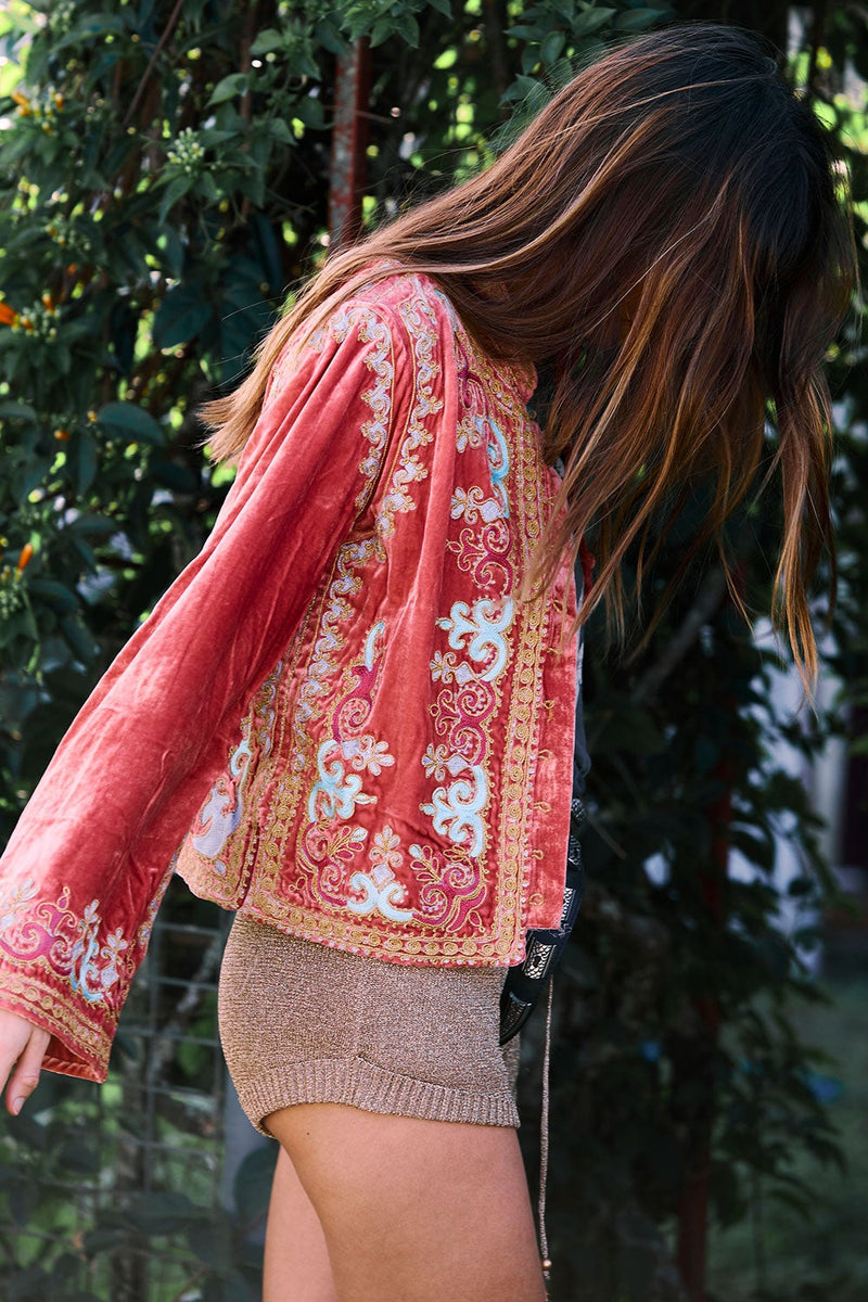 Revolution Velvet Jacket- Desert Rose - Chasing Unicorns