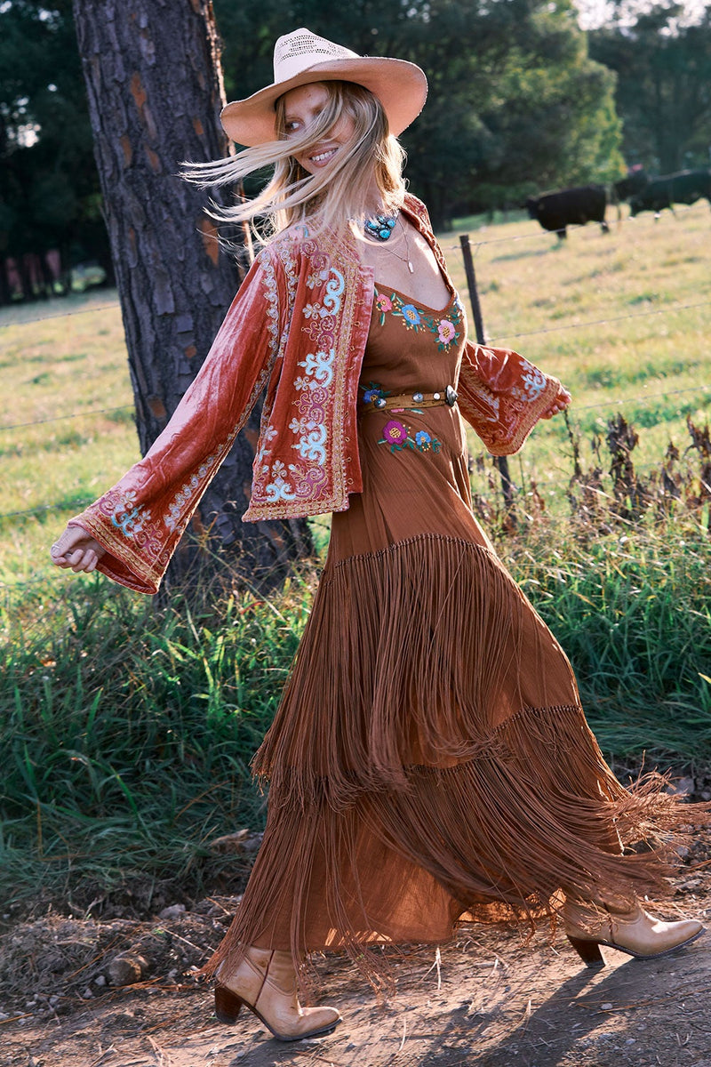 Revolution Velvet Jacket- Desert Rose - Chasing Unicorns