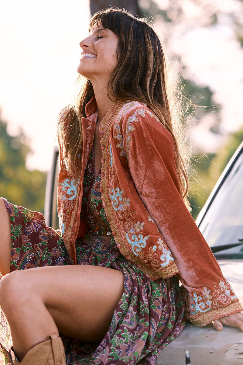 Revolution Velvet Jacket- Desert Rose - Chasing Unicorns