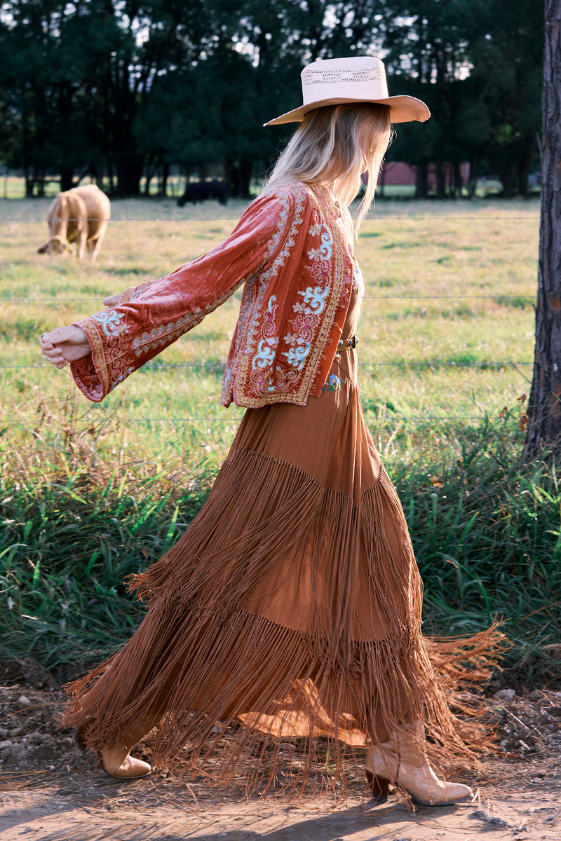 Revolution Velvet Jacket- Desert Rose - Chasing Unicorns