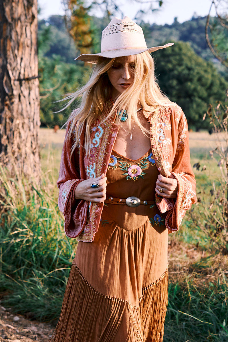 Revolution Velvet Jacket- Desert Rose - Chasing Unicorns