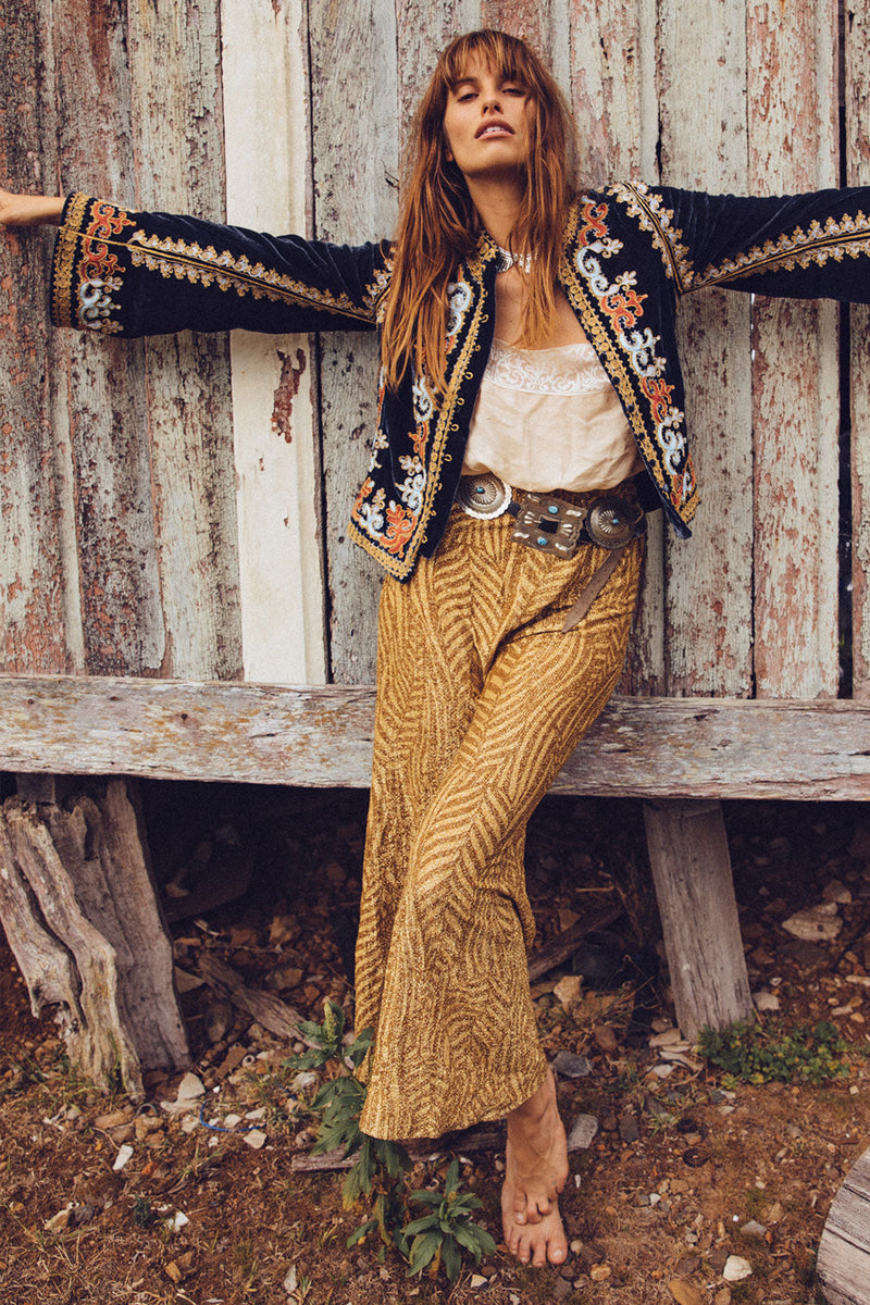 Revolution Velvet Jacket- Navy - Chasing Unicorns