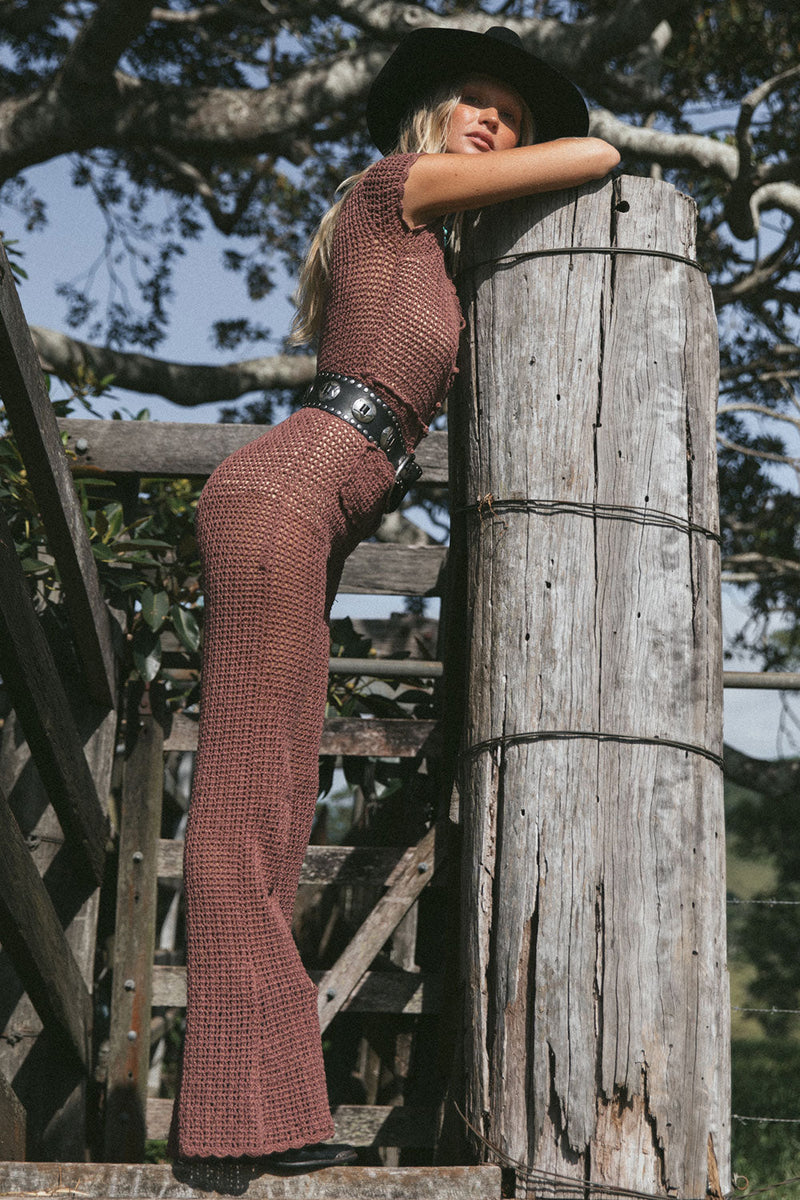 Ride Like The Wind Crochet  Jumpsuit - Chasing Unicorns