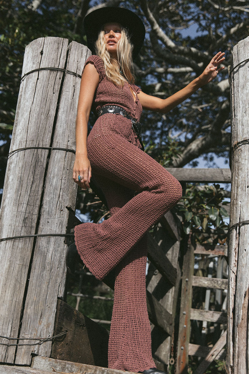 Ride Like The Wind Crochet  Jumpsuit - Chasing Unicorns