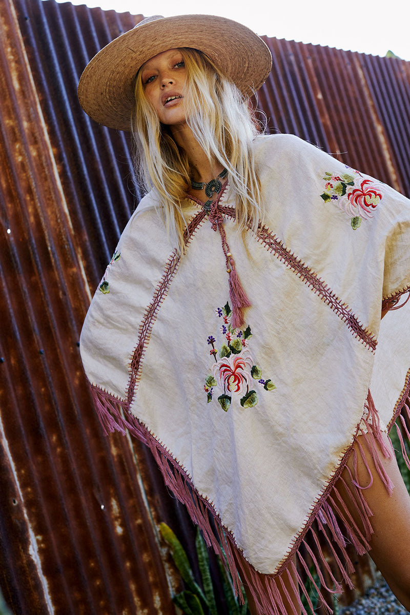 San Francisco Summer Poncho - Dusty Rose - Chasing Unicorns