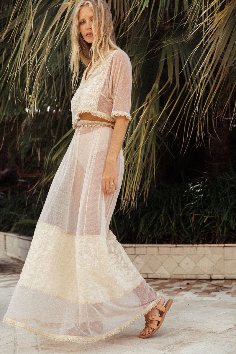 Satisfied Mind Tulle + Embroidered Set - Chasing Unicorns