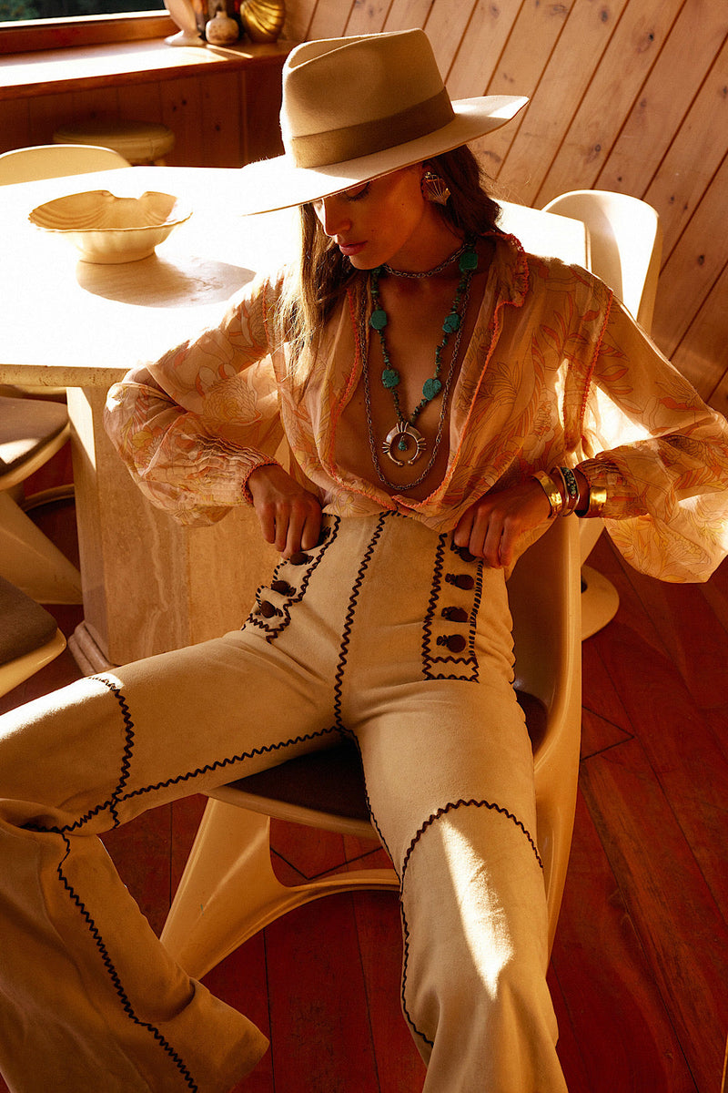 Say It Again Silk Pleated Blouse - Chasing Unicorns