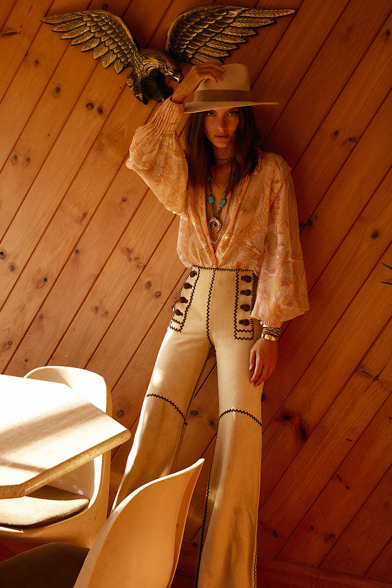 Say It Again Silk Pleated Blouse - Chasing Unicorns