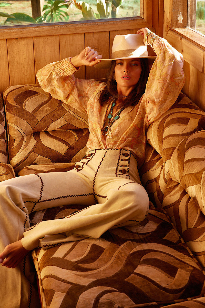 Say It Again Silk Pleated Blouse - Chasing Unicorns