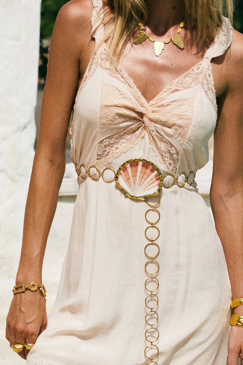 Scallop Shell Chain Belt - Chasing Unicorns