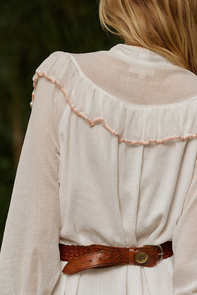 Sedona Cutwork Wrap Maxi Dress Duster - Chasing Unicorns