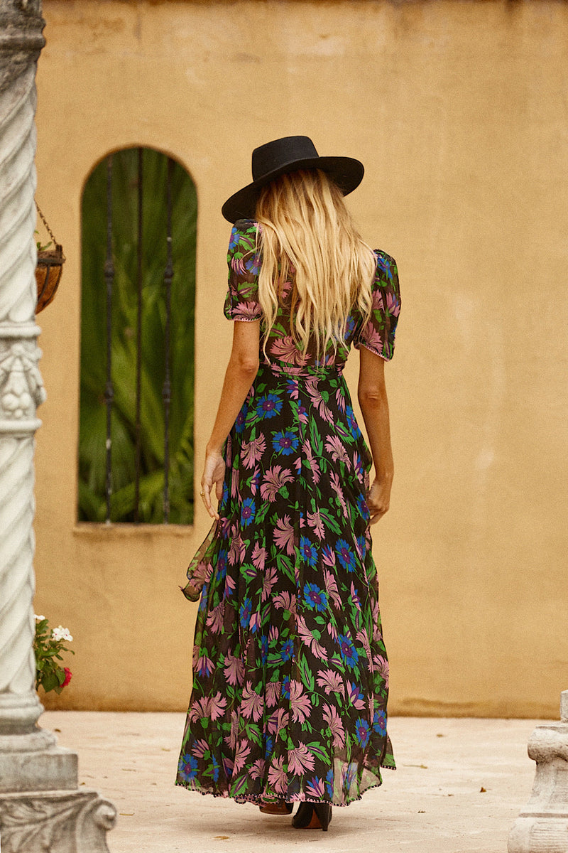 Since I Fell For You Cotton Gauze Maxi Dress - Tropical Floral - Chasing Unicorns