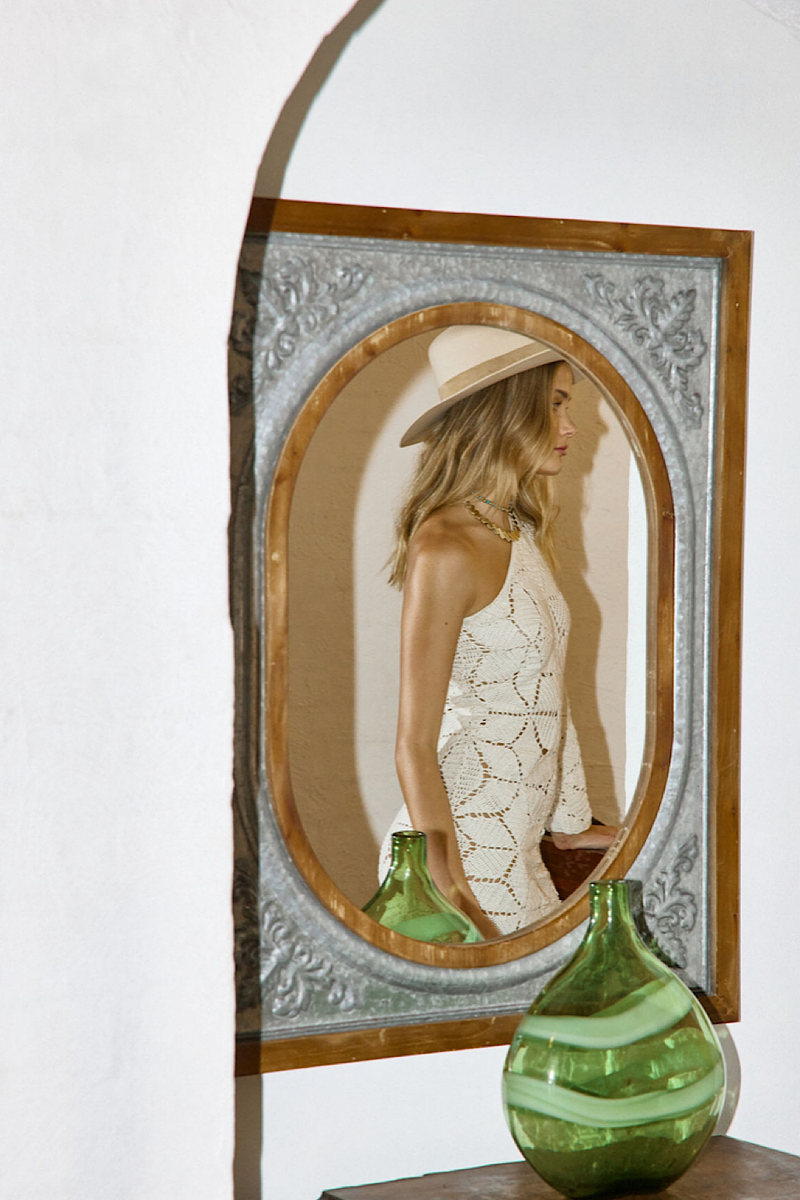 Sisters Of The Moon One Shoulder Crochet Mini Dress - Chasing Unicorns