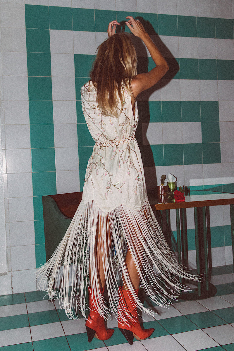 Smoke On The Water Beaded + Fringe Vest - Chasing Unicorns