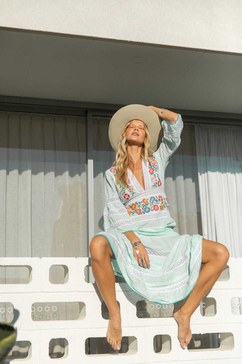 Mexican maxi dress clearance