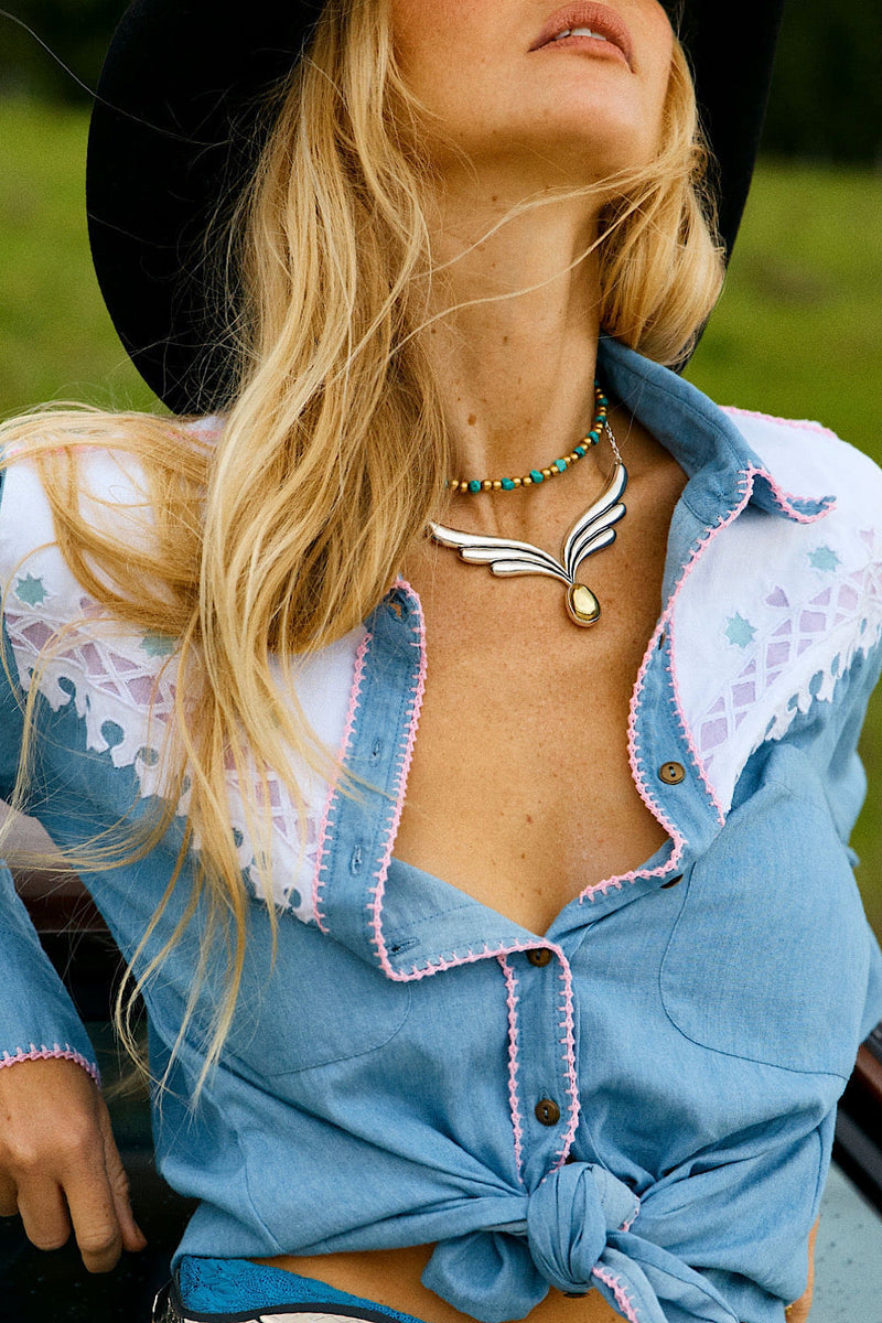 Sterling Silver Wings Necklace - Chasing Unicorns