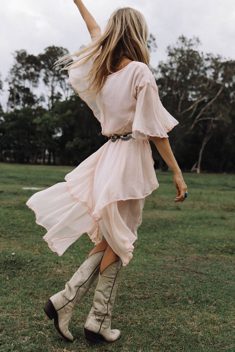 Sweet Surrender Silk Chiffon Set - Chasing Unicorns