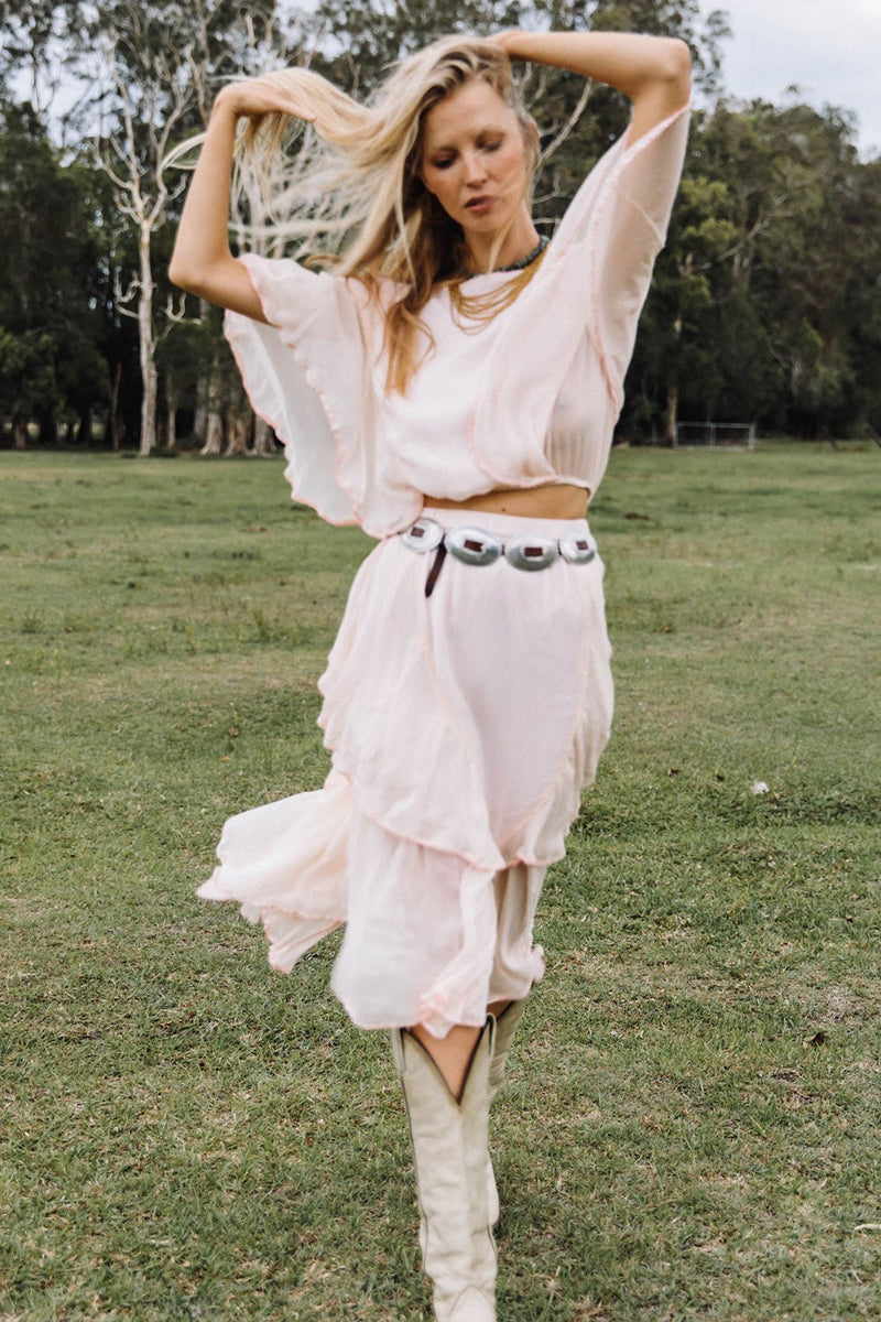 Sweet Surrender Silk Chiffon Set - Chasing Unicorns